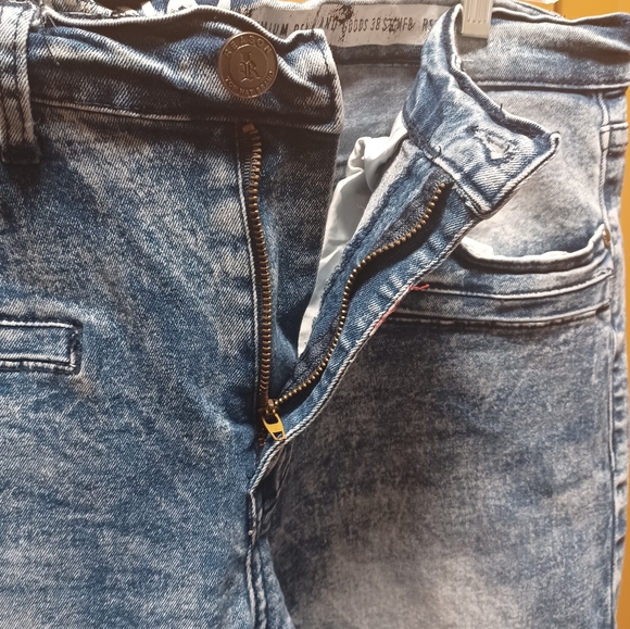 (2 Pairs)(Same Sz) Black & Gray/Blue Jeans (Waist 34) - Picture 7 of 12
